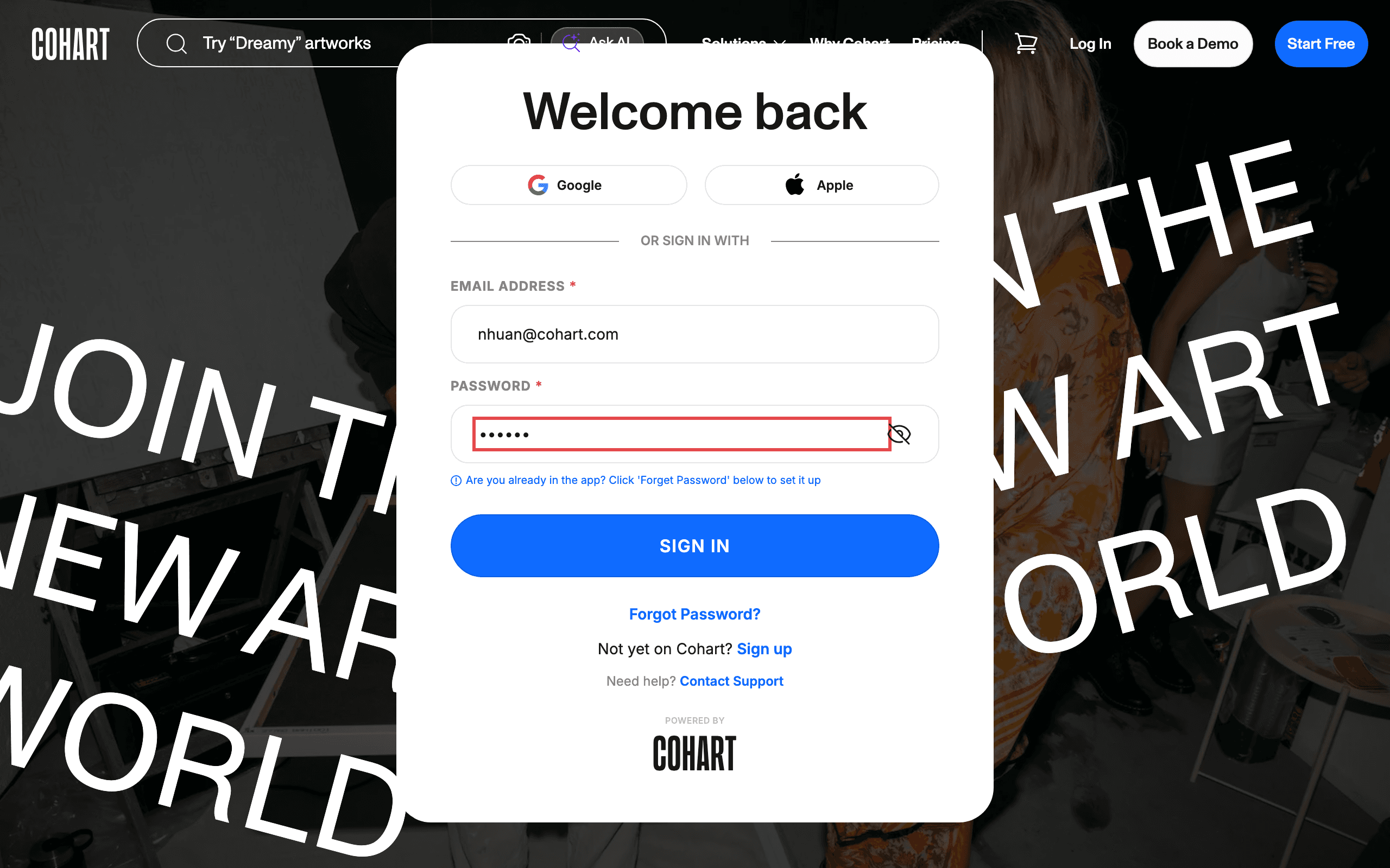 Password field